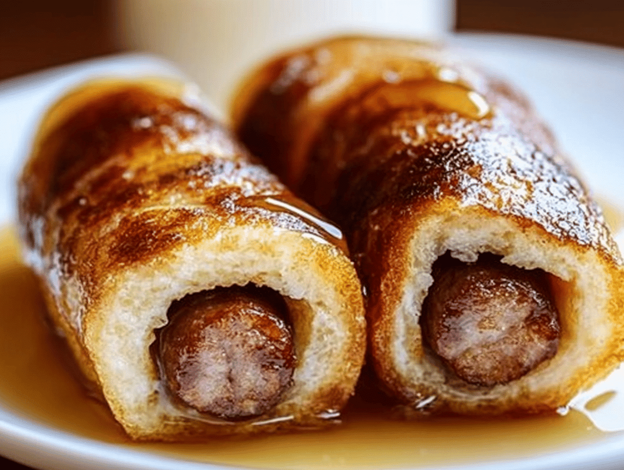Sausage French Toast RollUps