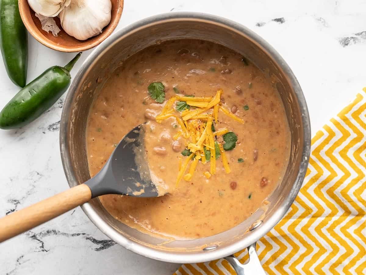 BEST CHEESY PINTO BEANS RECIPE Recipeera