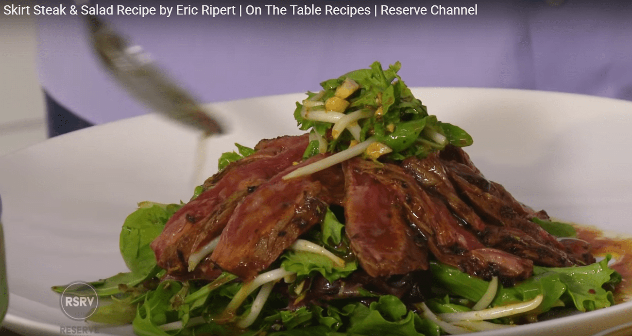 Skirt Steak & Salad Recipe by Eric Ripert On The Table Recipes Reserve Channel Recipe Flow