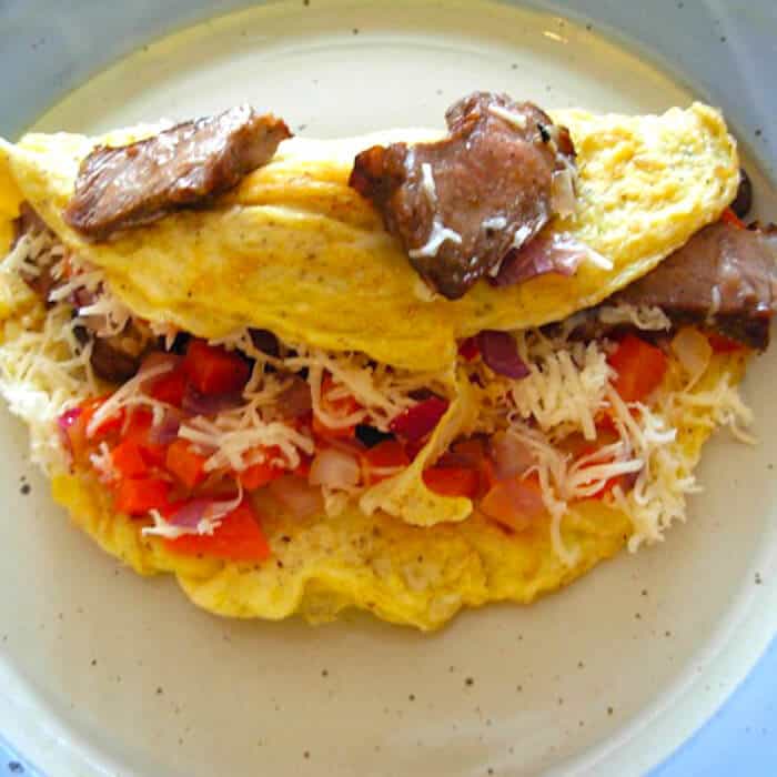 Omelette au steak et aux oeufs Recipe Idea Shop Tomas Rosprim