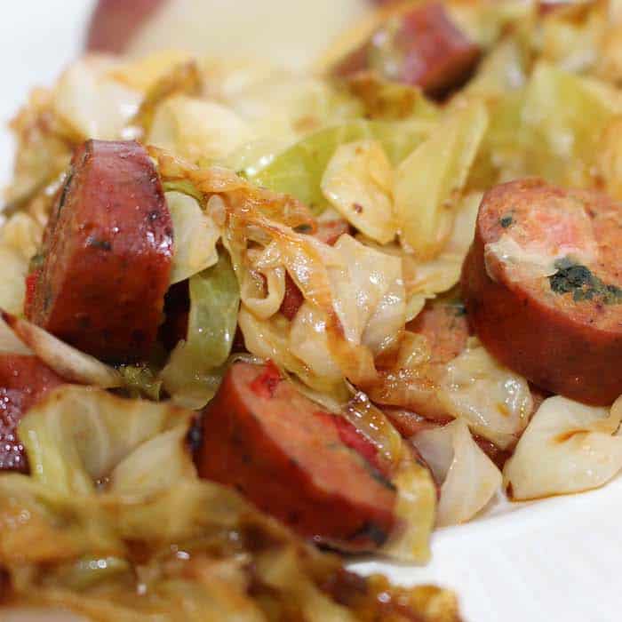Chicken Sausage and Cabbage Stir Fry Recipe Idea Shop