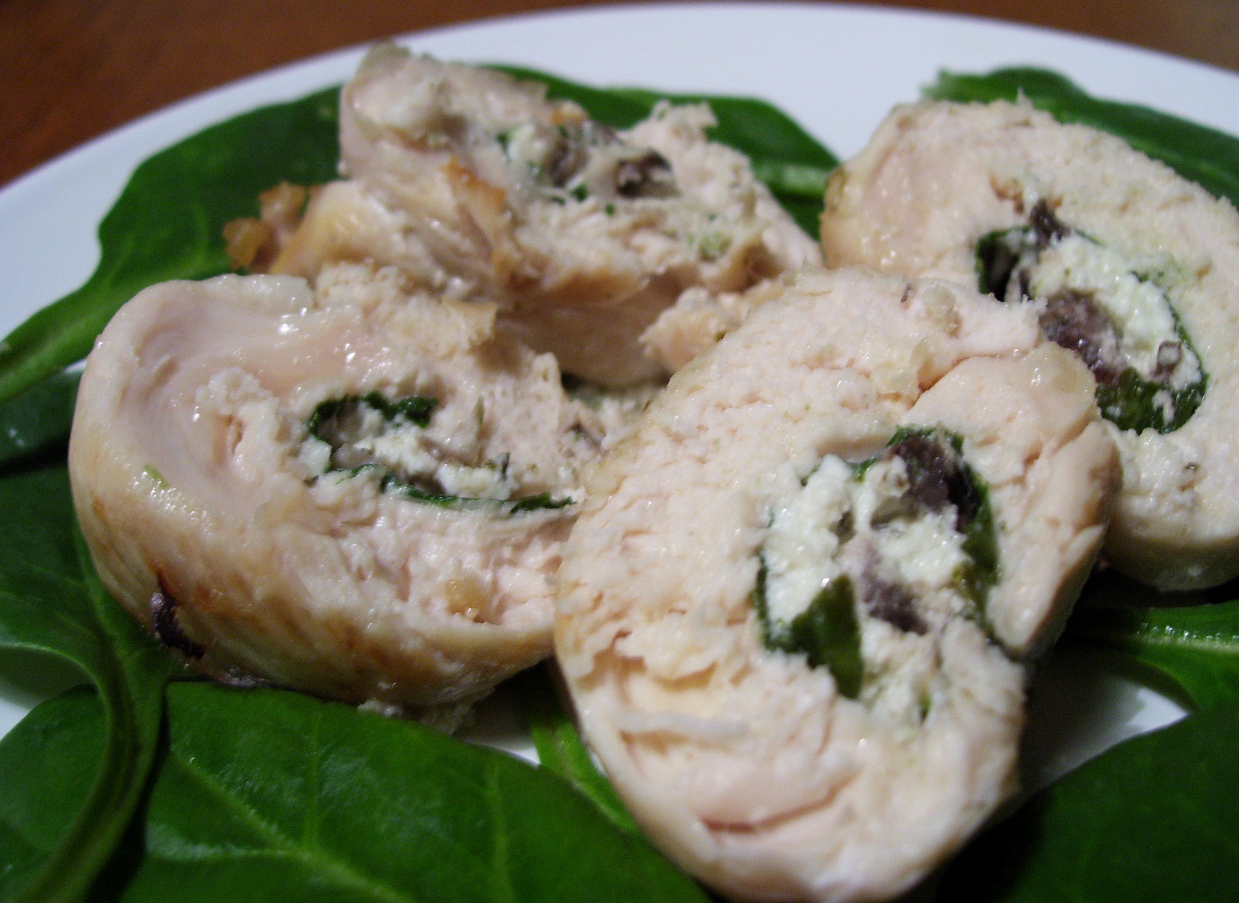 Chicken and Goat Cheese Rolls
