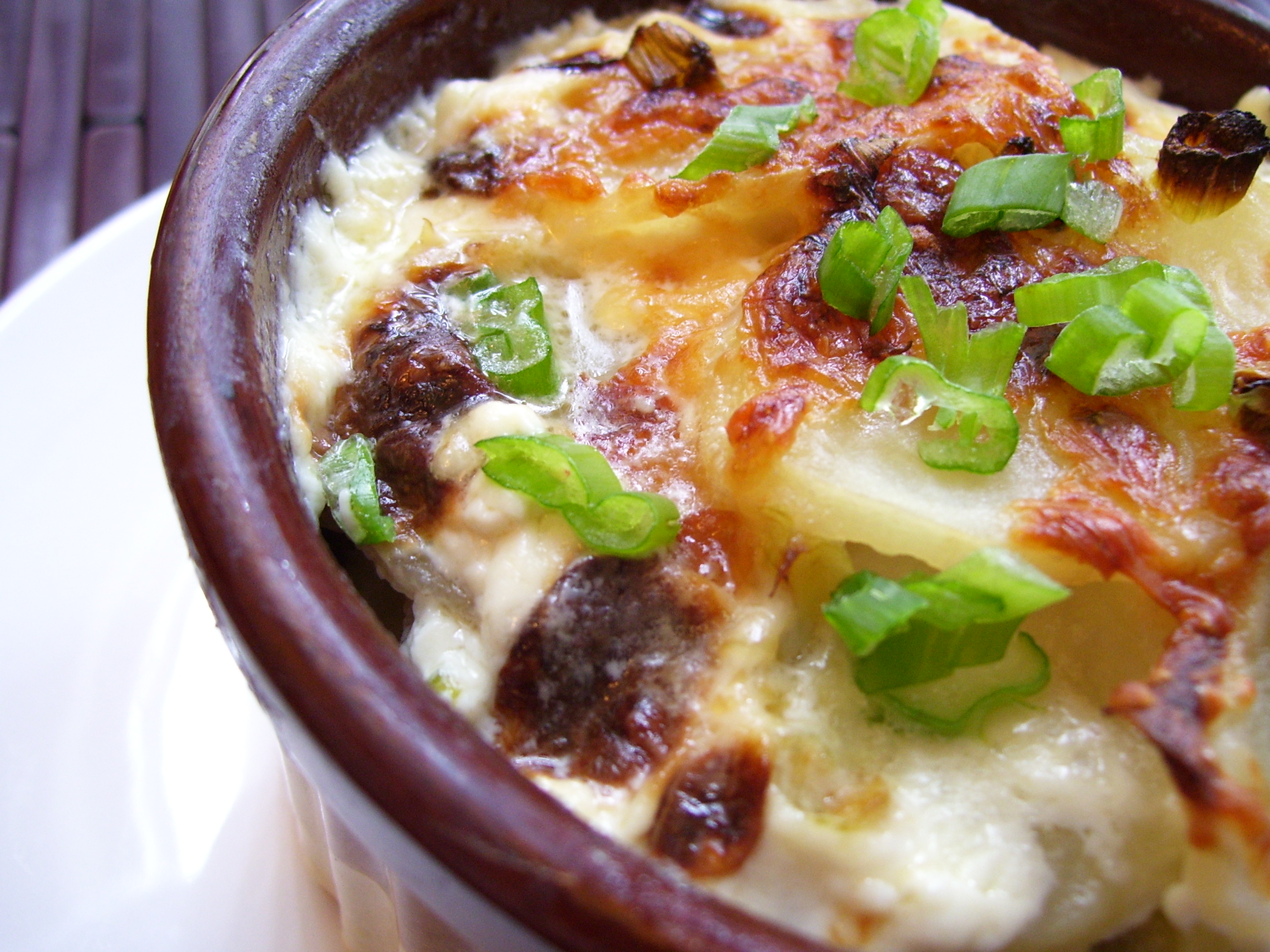 Potato Gratin with Green Onions