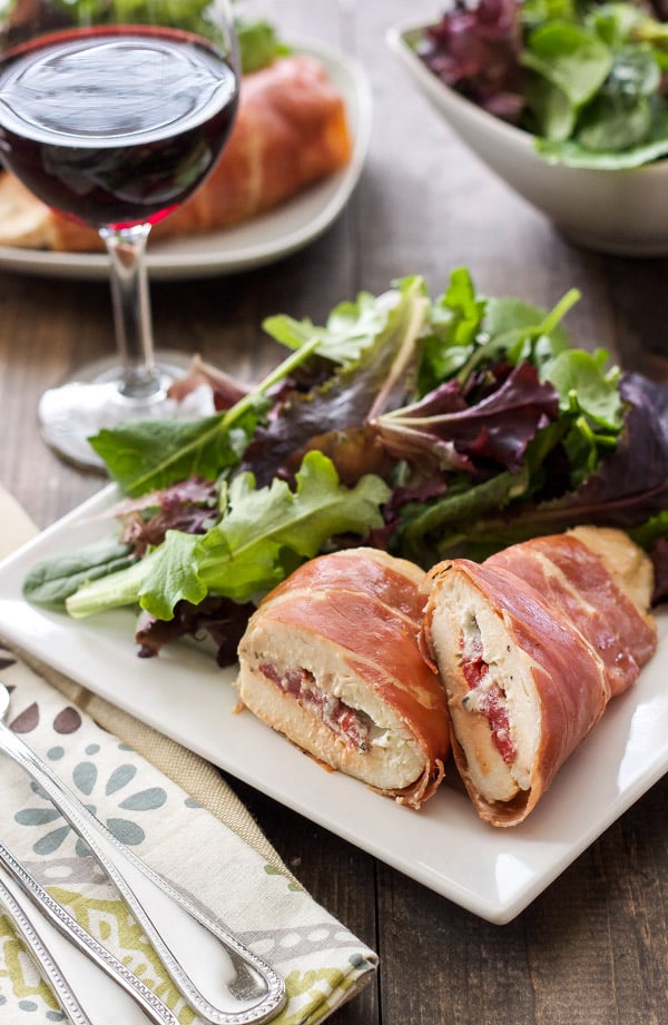 Prosciutto Wrapped Chicken Stuffed with Goat Cheese Recipe Runner