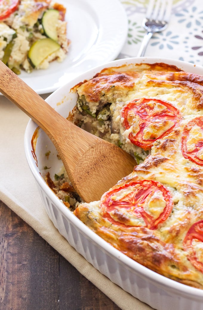 vegetarian breakfast quiche