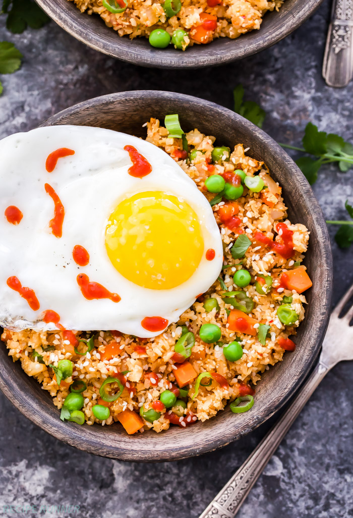 Kimchi Cauliflower Fried Rice Recipe Runner