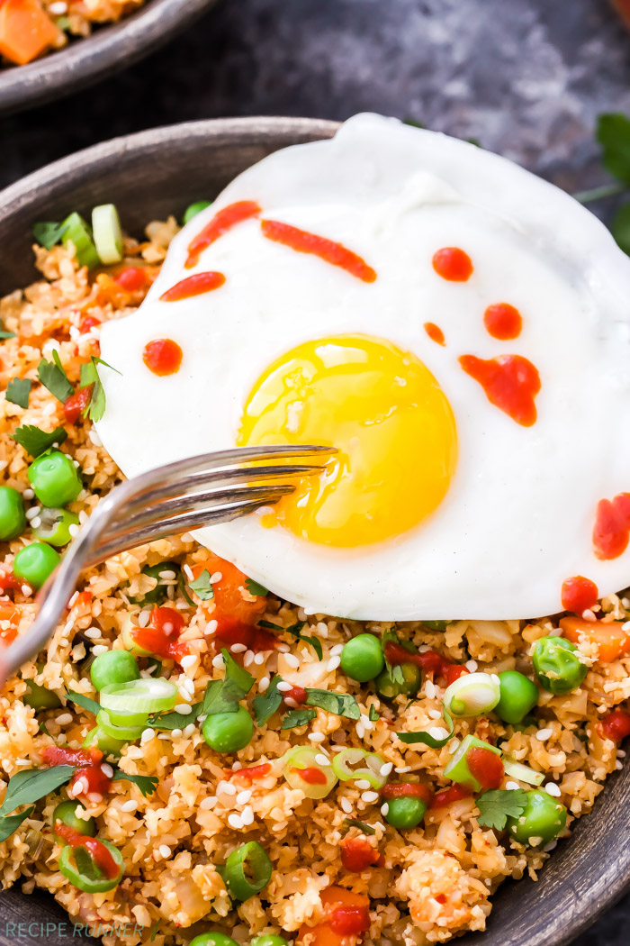 Kimchi Cauliflower Fried Rice Recipe Runner