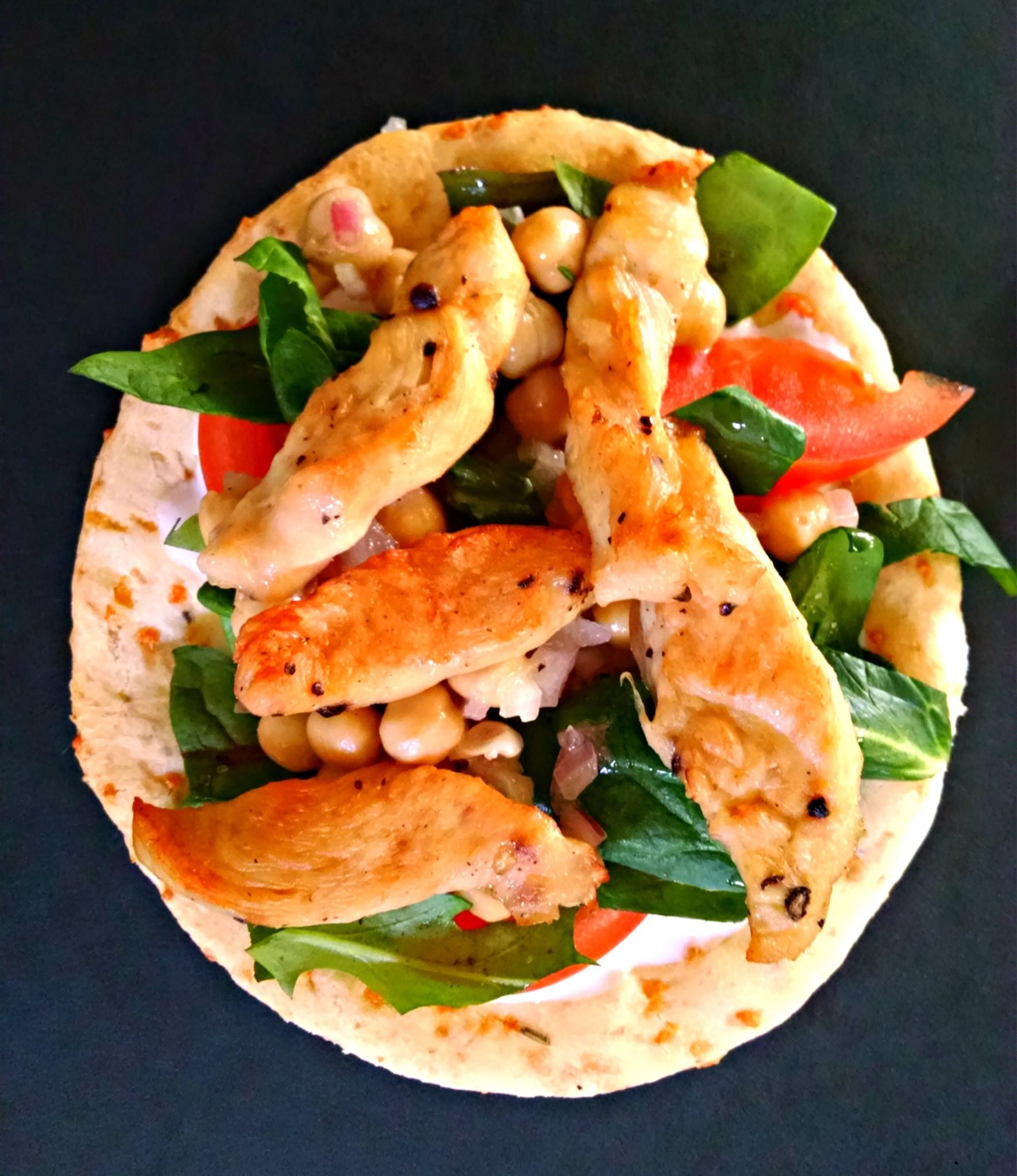 Chicken Pita with Garbanzo and Greens Chebe Recipes