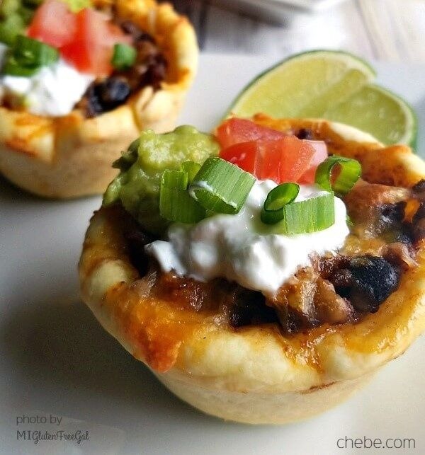 Beef and Black Bean Enchilada Cups Chebe Recipes