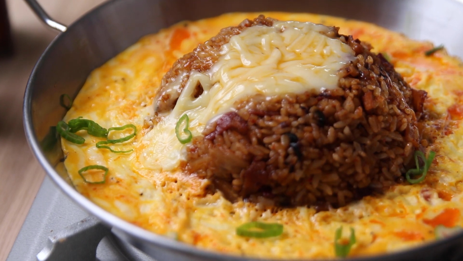 Kimchi Fried Rice With Cheese