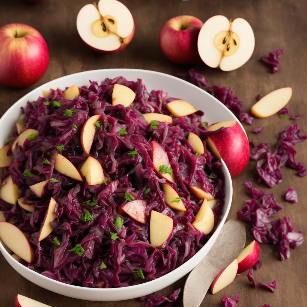 Braised Red Cabbage with Cider & Apples Recipe
