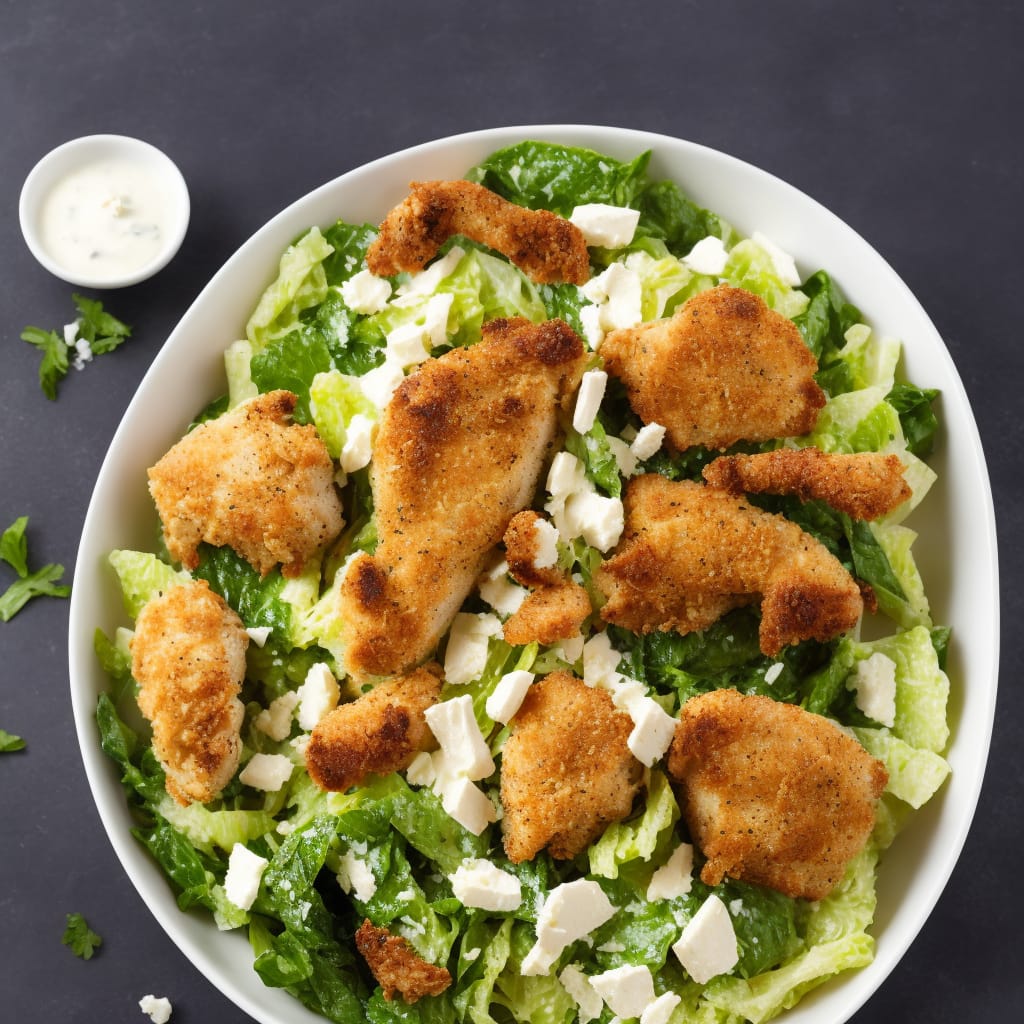 Caesar Salad with Crispy Chicken Recipe