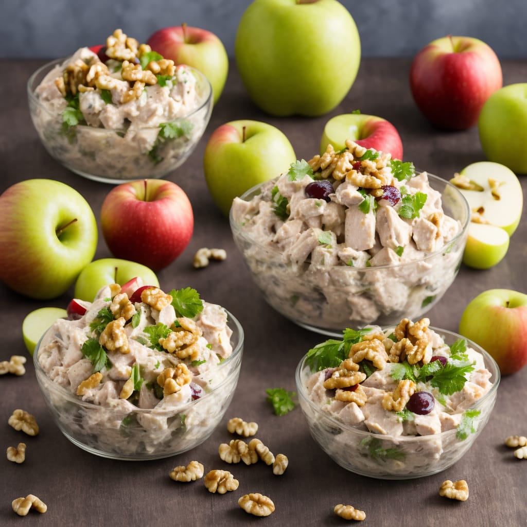 Chicken Salad with Apples, Grapes, and Walnuts Recipe