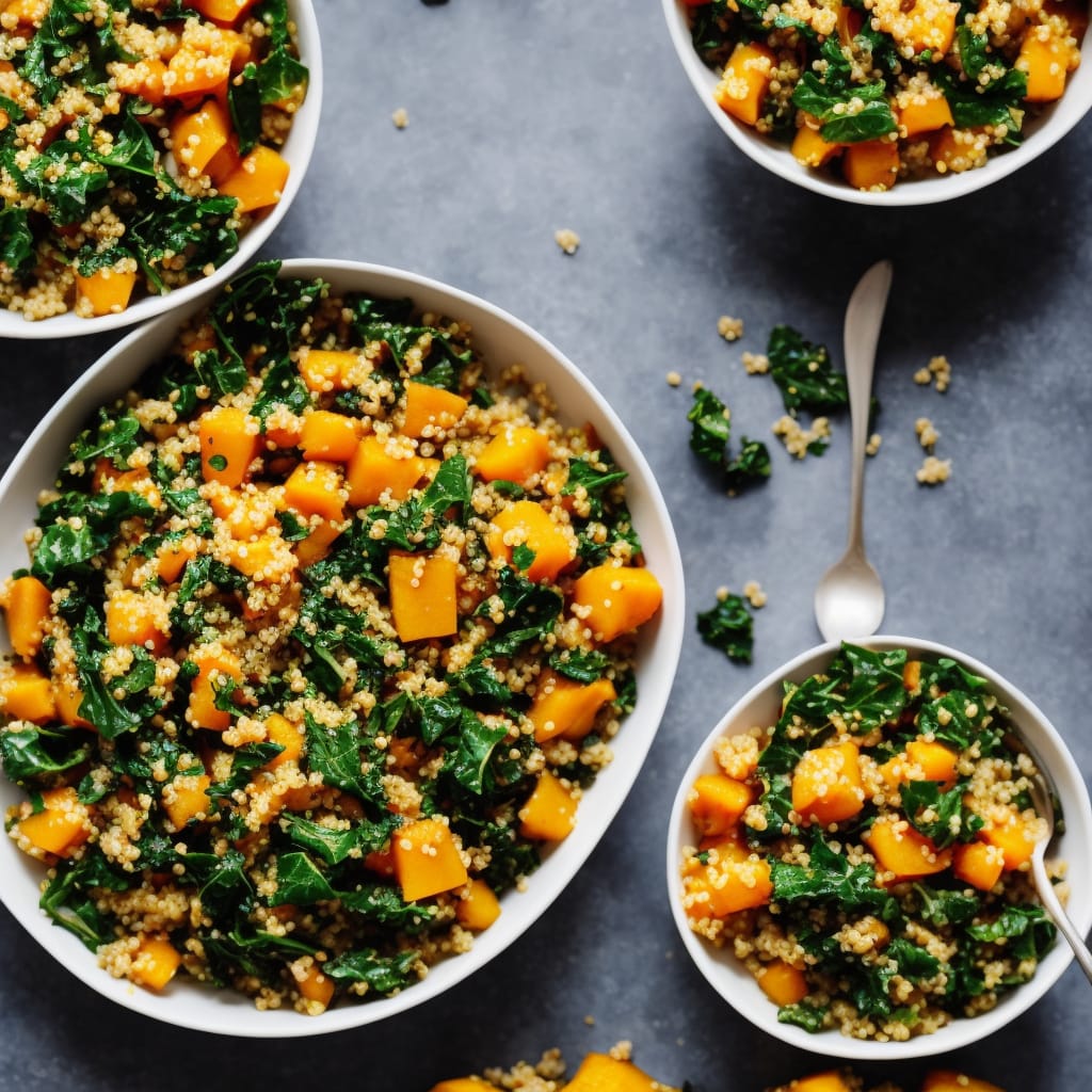 Chilli & Ginger Squash with Kale & Quinoa Recipe
