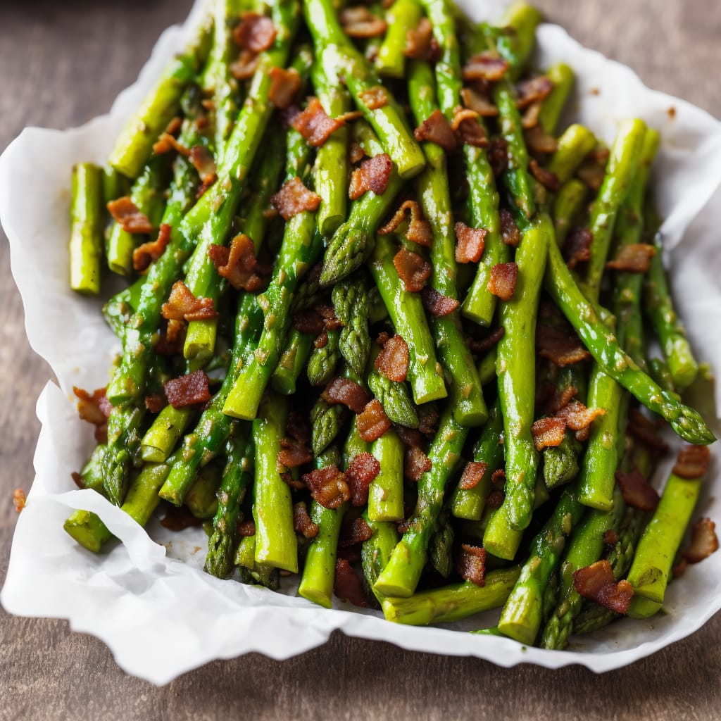 Fried Asparagus with Bacon Recipe Recipe