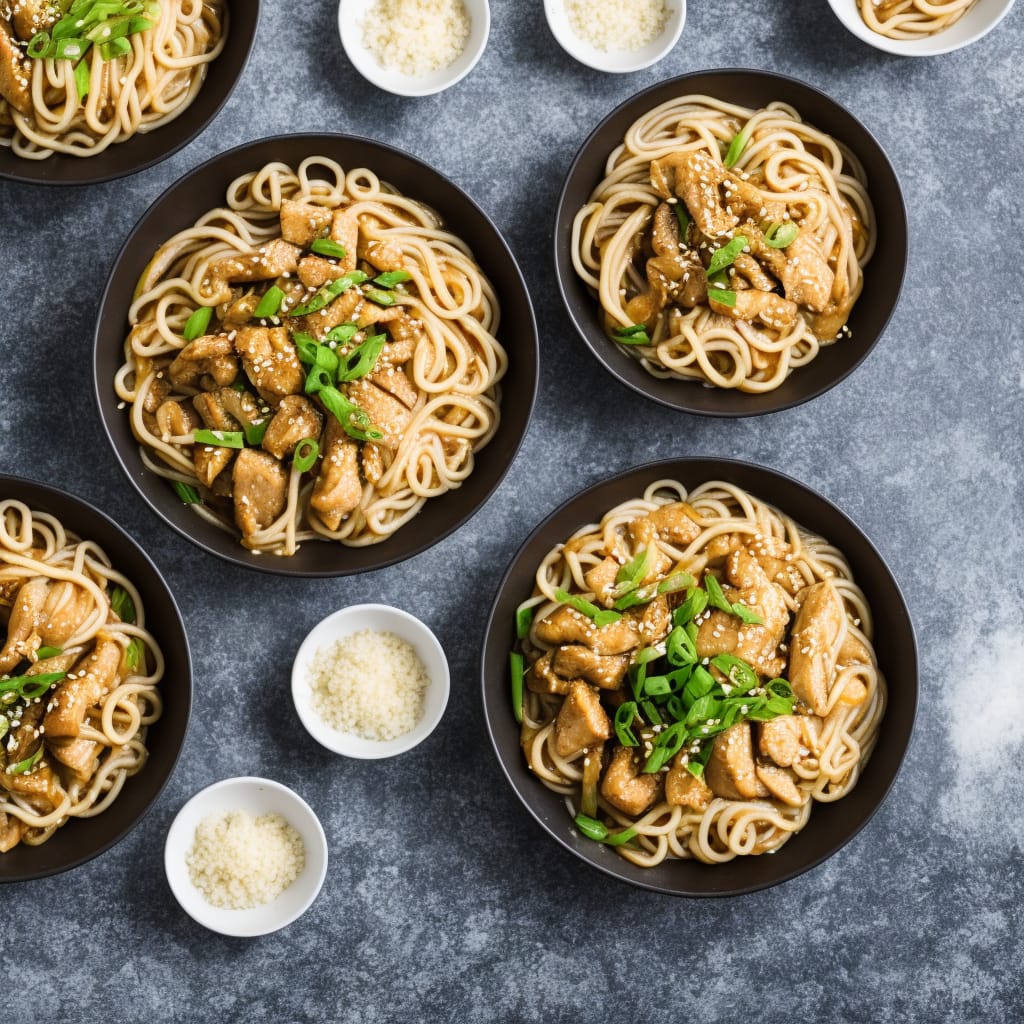 Ginger Chicken Udon Noodles Recipe