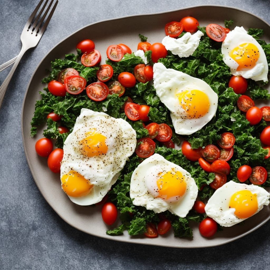 Kale, Tomato & Poached Egg on Toast Recipe