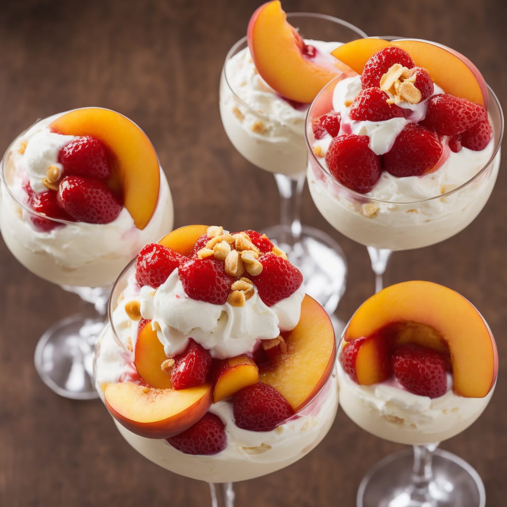 Peach Melba Sundae Recipe