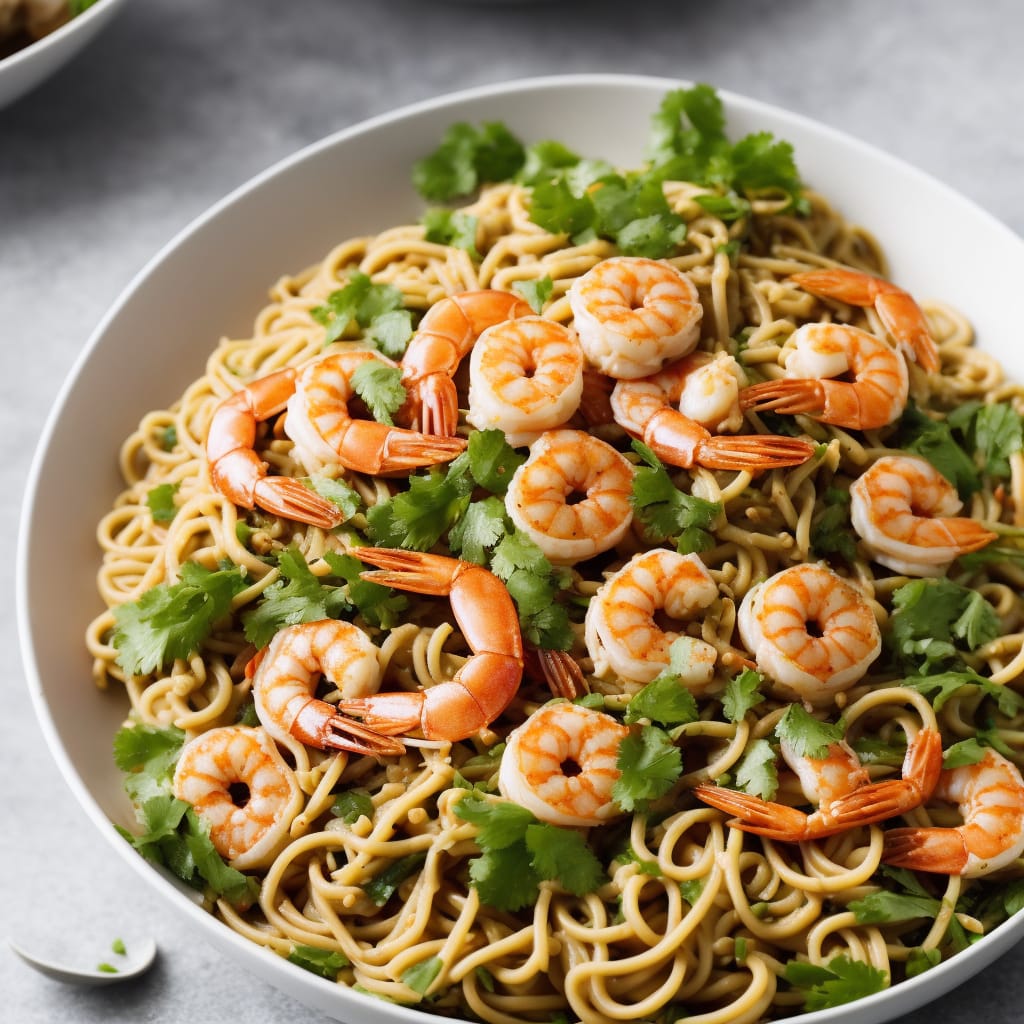Peanut Butter & Prawn Noodle Salad Recipe