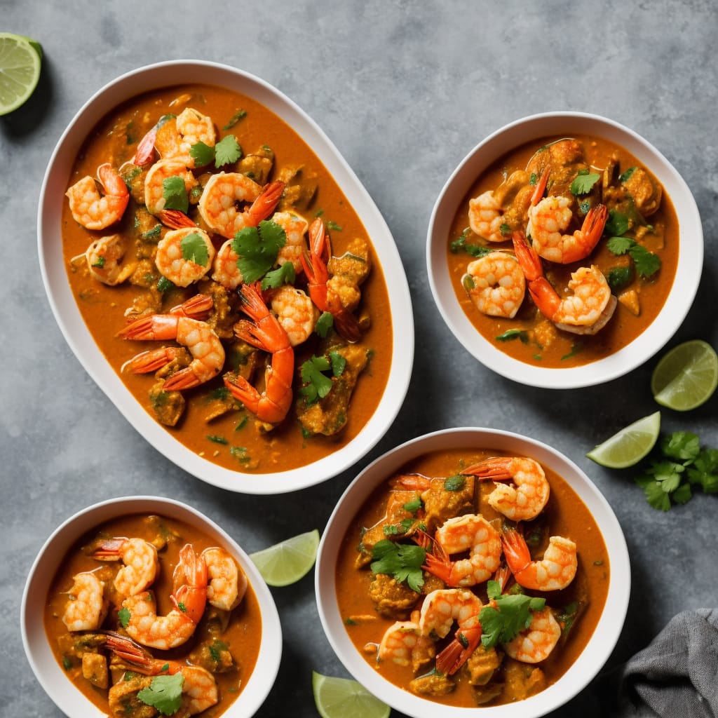 Quick Prawn, Coconut & Tomato Curry Recipe