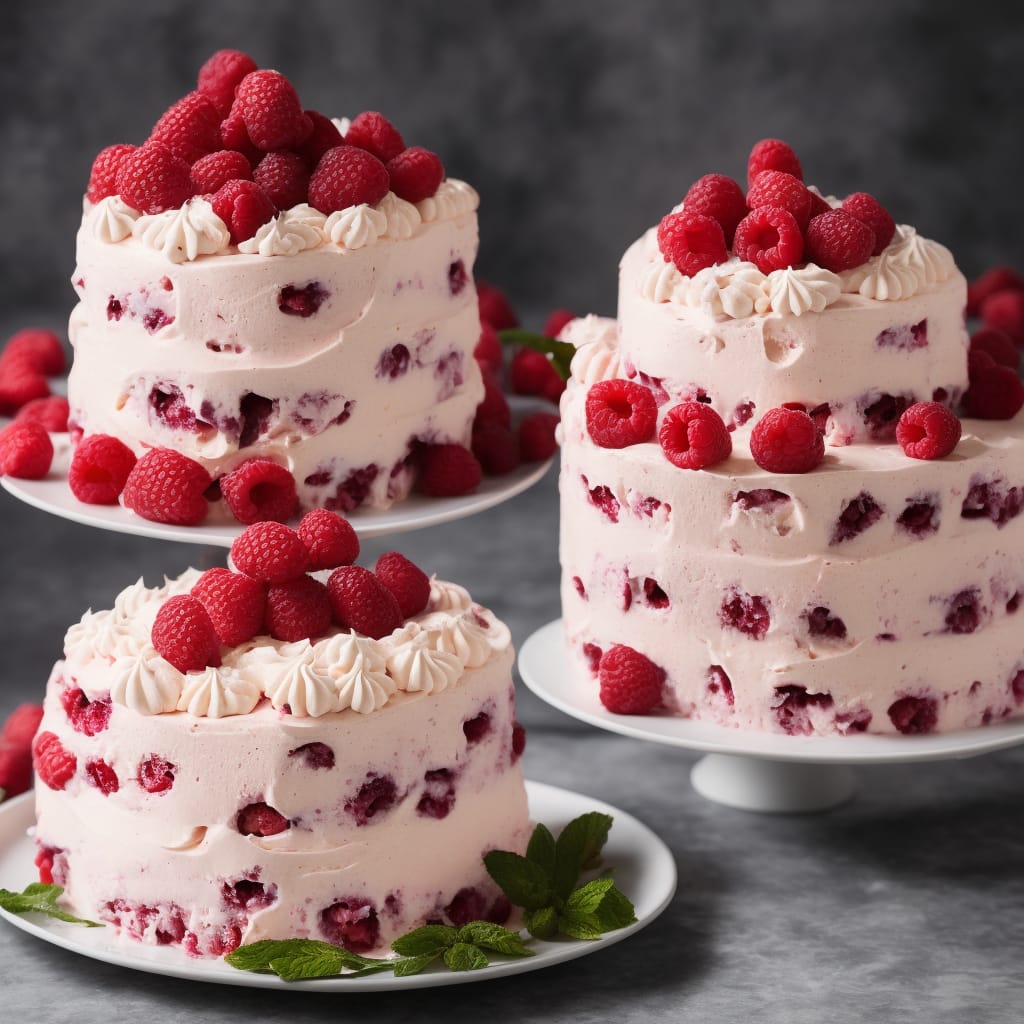 Raspberry Meringue IceCream Cake Recipe