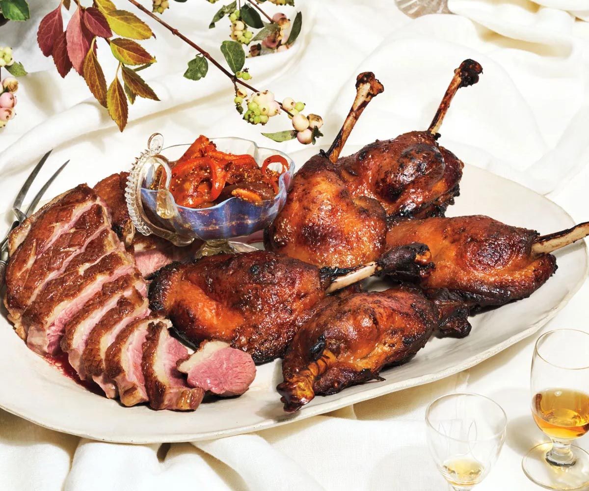 Roast Duck Two Ways with Spiced Clementine Sauce Recipe