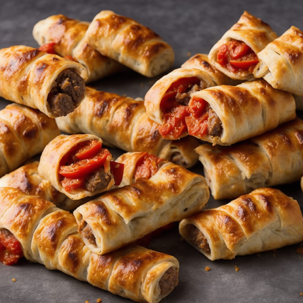 Sausage Roll Twists with Tomato Dip Recipe