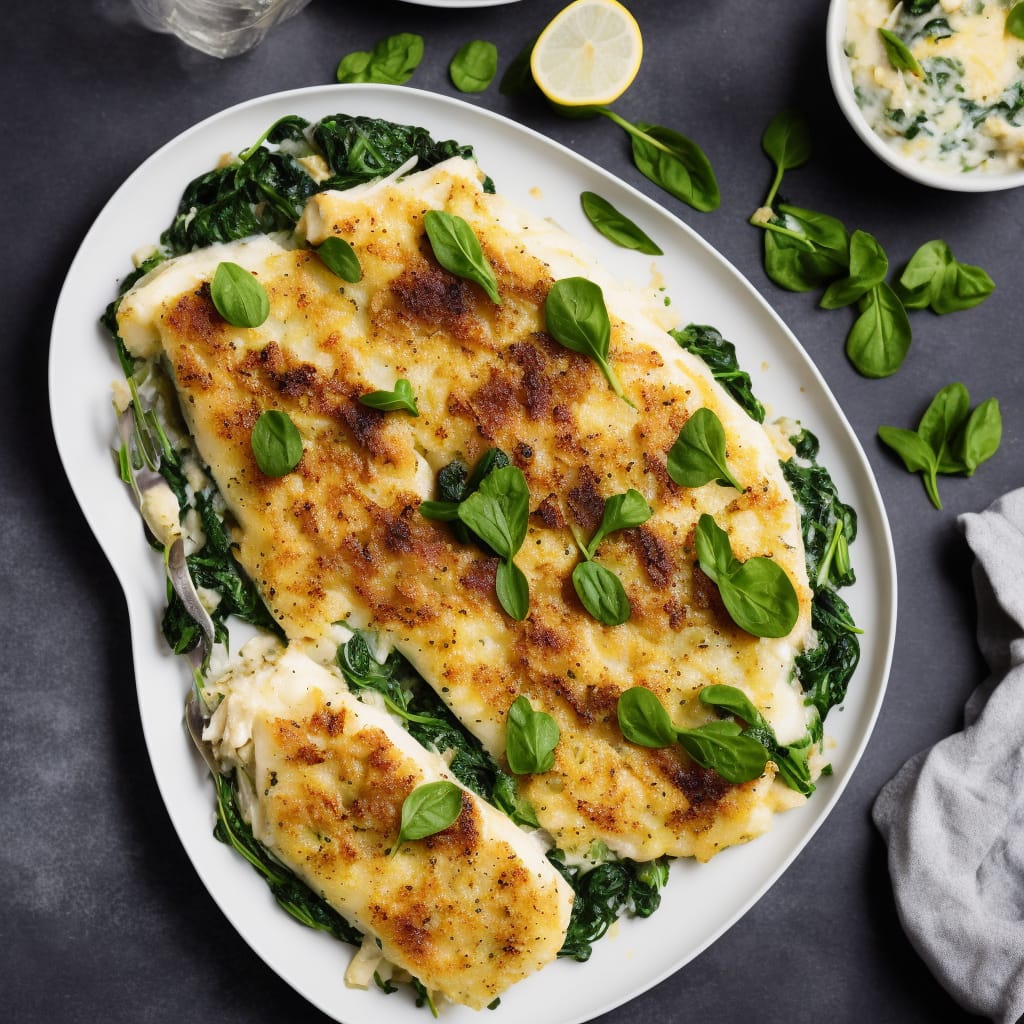 Smoked Haddock with Celeriac & Spinach Gratin Recipe