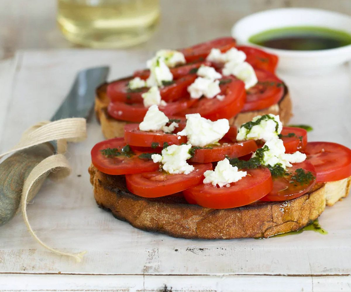 Tomato Consommé with Lancashire Cheese on Toast Recipe