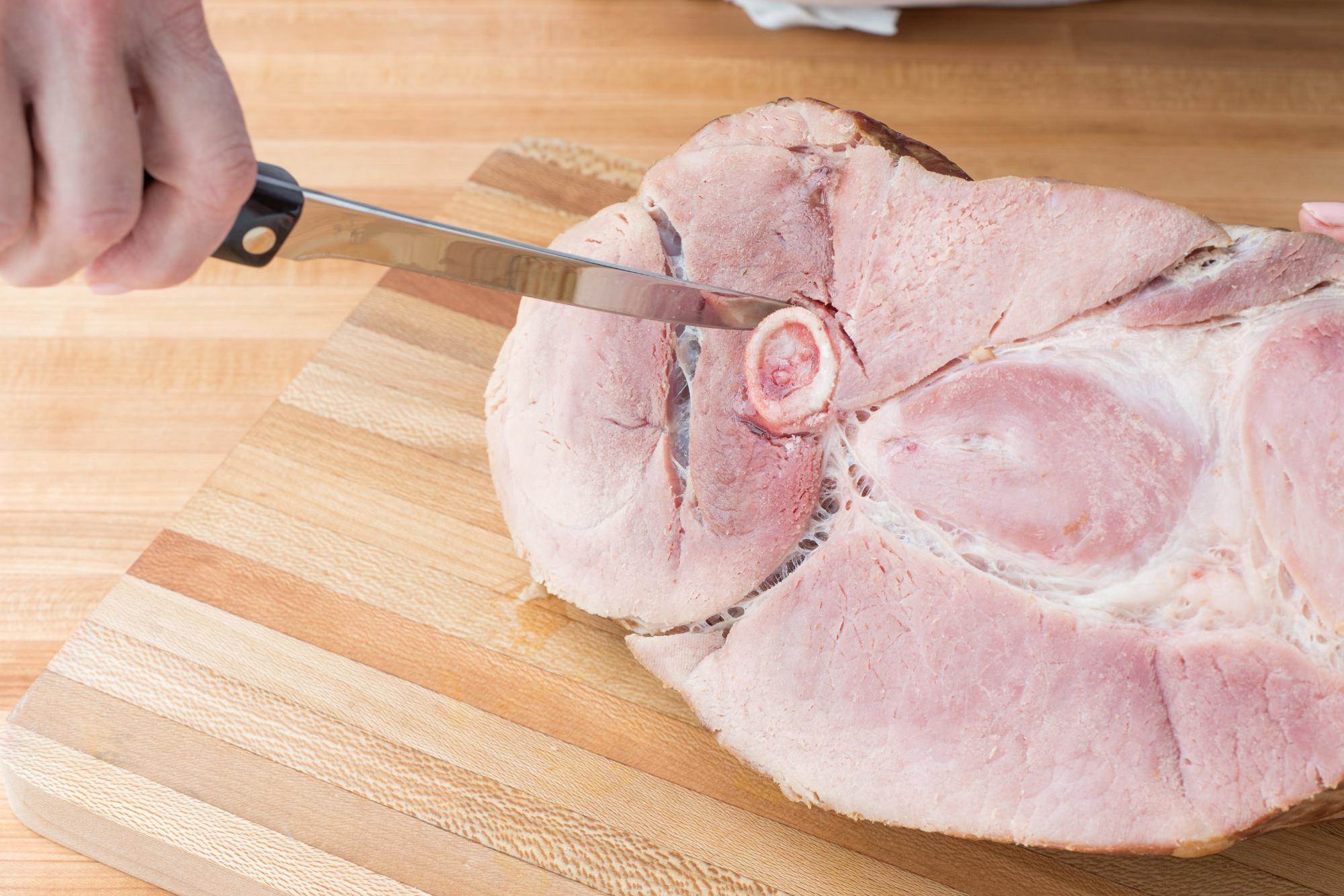 How To Cut Bone In Ham