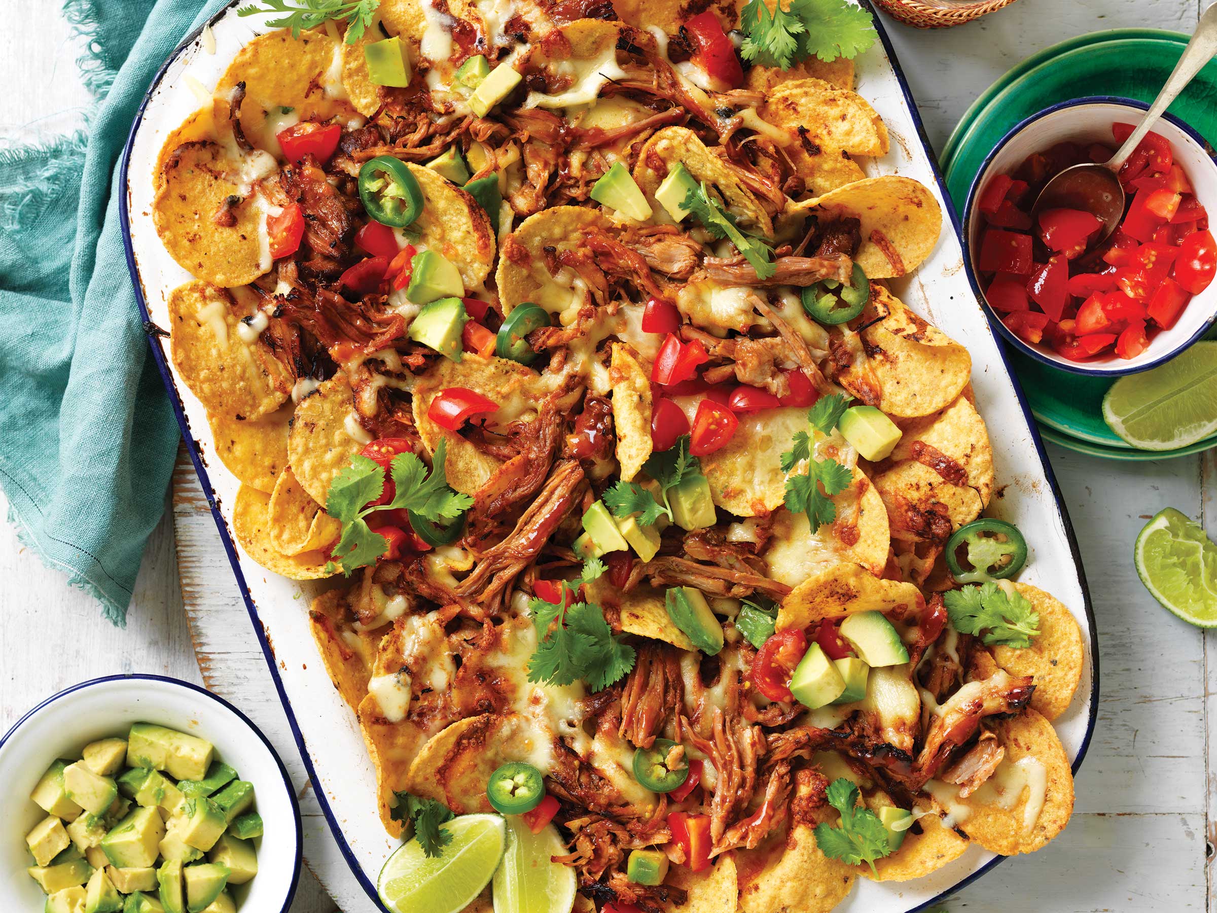 Loaded Pulled Pork Nachos Australian Pork