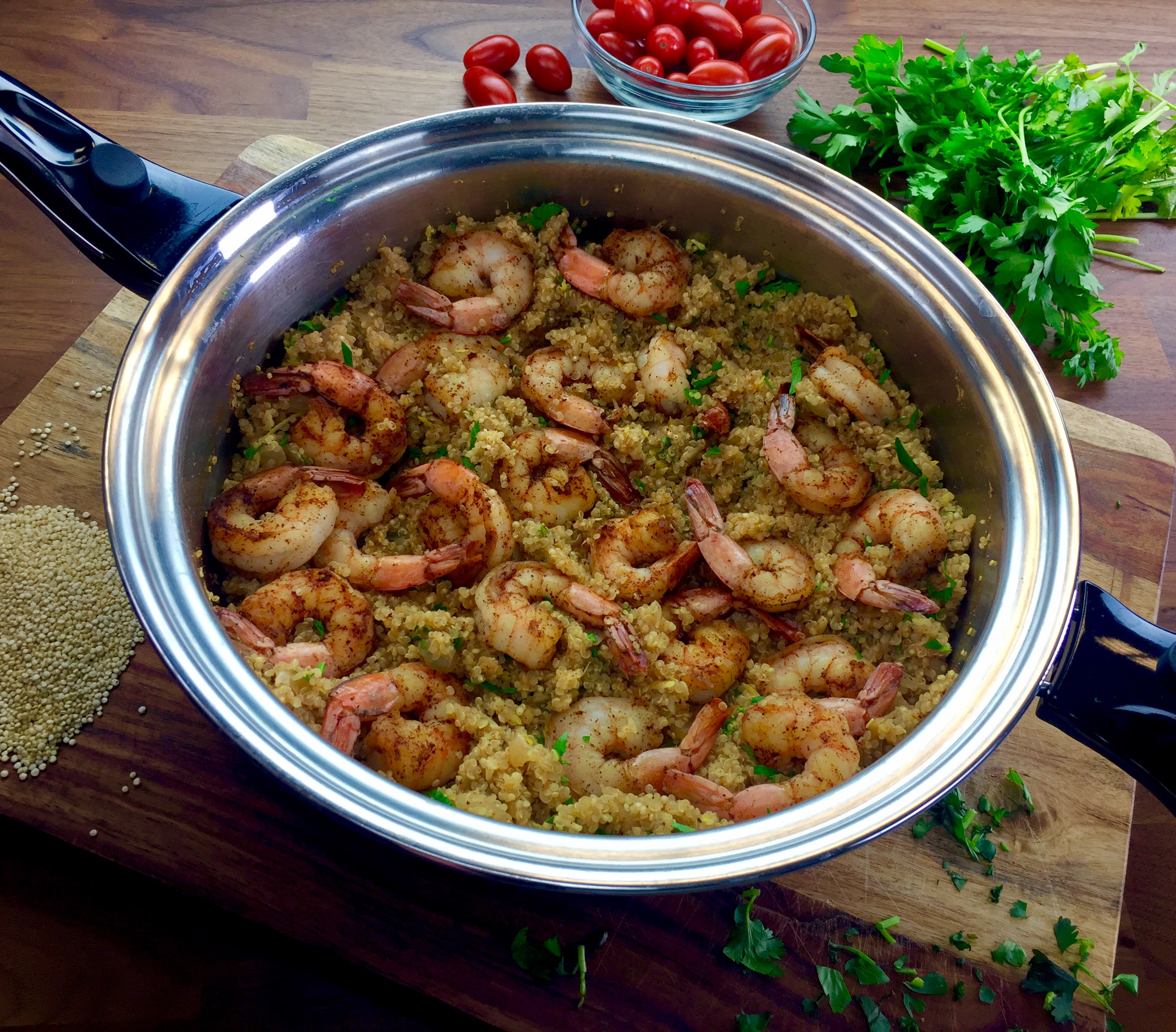 Lemon Garlic Shrimp & Quinoa Saladmaster Recipes