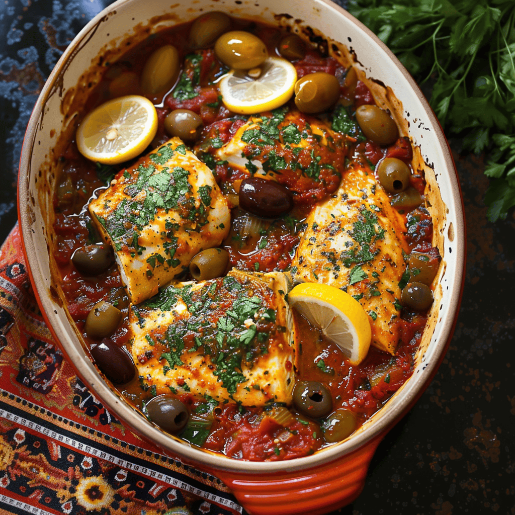 Moroccan Fish Tagine with Ginger & Saffron Recipes, Tasks & Tools