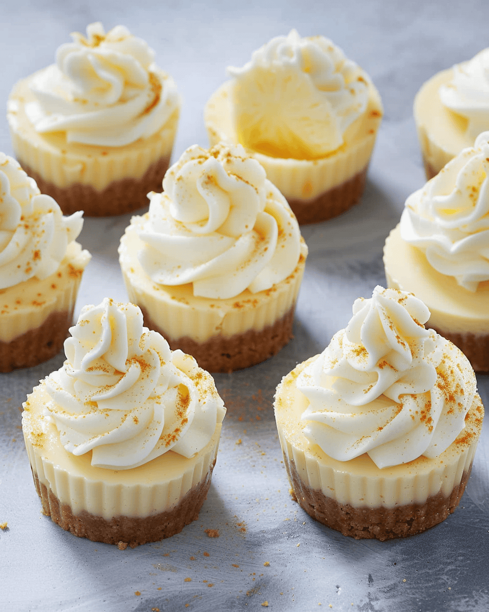 Mini Pineapple and Condensed Coconut Milk Cheesecakes Recipes, Tasks