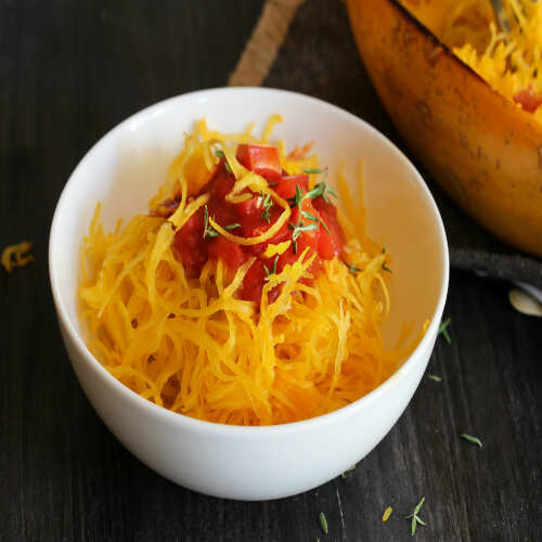 Indian Spiced Spaghetti Squash Pasta Recipe How to Make Indian Spiced