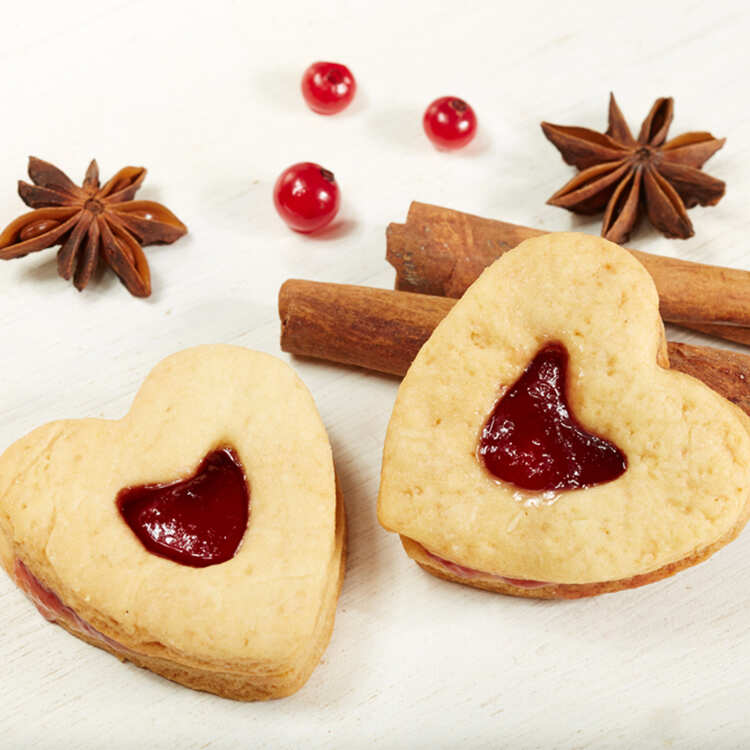 Heartshaped Cinnamon Cookies Recipe How to Make Heartshaped Cinnamon