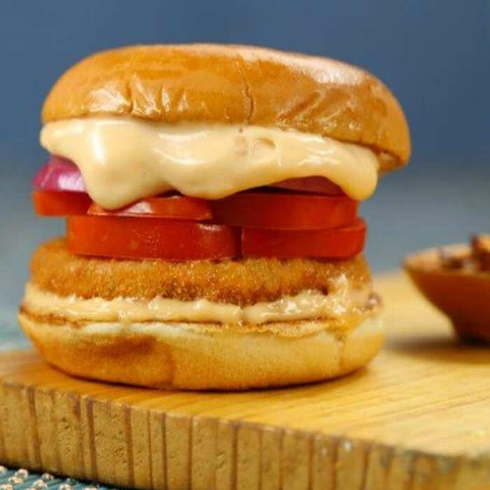 Aloo Tikki Burger Recipe How to Make Aloo Tikki Burger