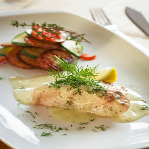 PanFried Basa with Dill Sauce Recipe How to Make PanFried Basa with