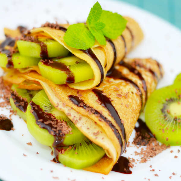 Nutella and Kiwifruit Crepe Recipe How to Make Nutella and Kiwifruit Crepe