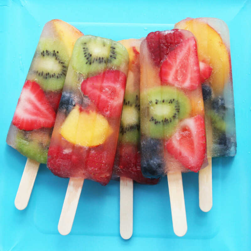 Fruit Popsicles with Coconut Water Recipe How to Make Fruit Popsicles with Coconut Water