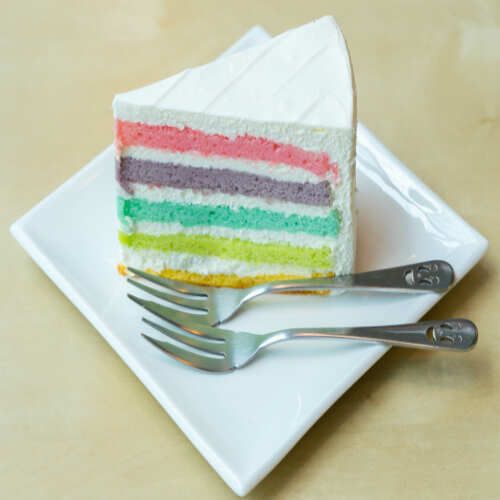 Rainbow vanilla cake Recipe How to Make Rainbow vanilla cake