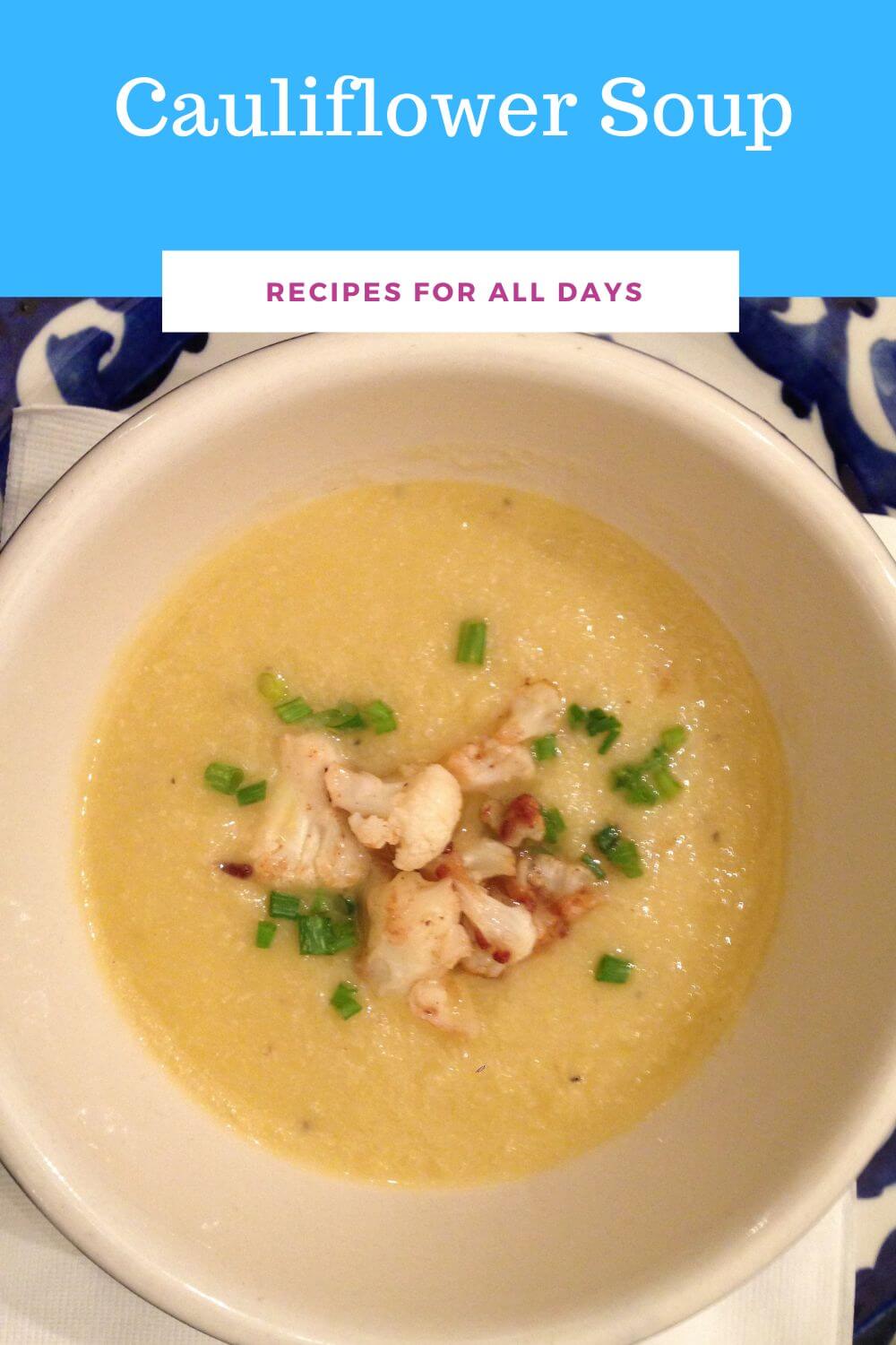 Fabulous Cauliflower Soup