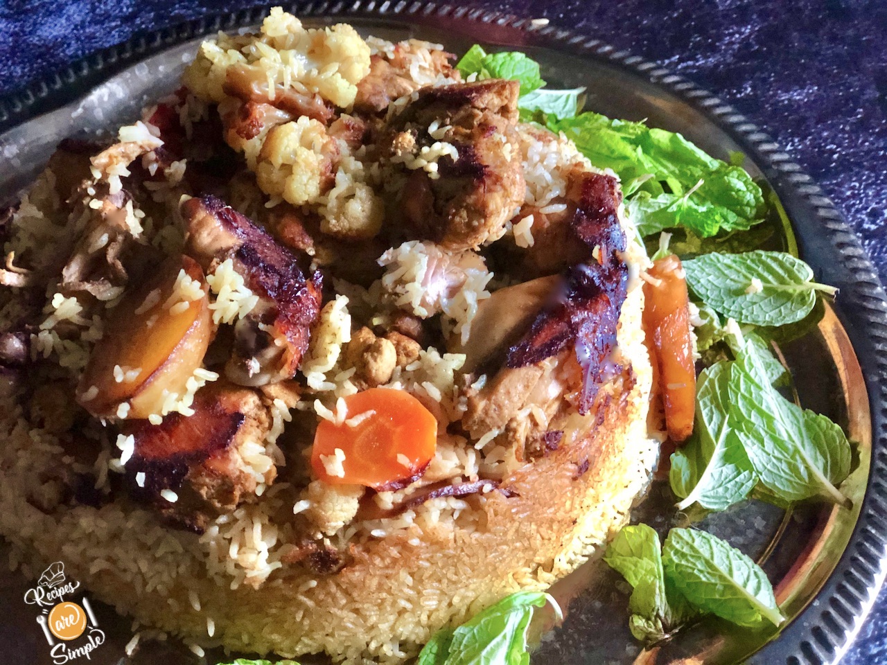 Chicken Maqluba Upside Down Rice Recipes are Simple