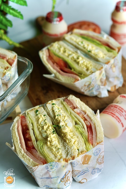 How to make a 'CutOpen' Sandwich Paper Wrapped Sandwich Recipes