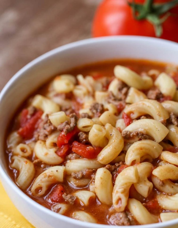 Beef & Tomato Macaroni Soup Recipes Feed