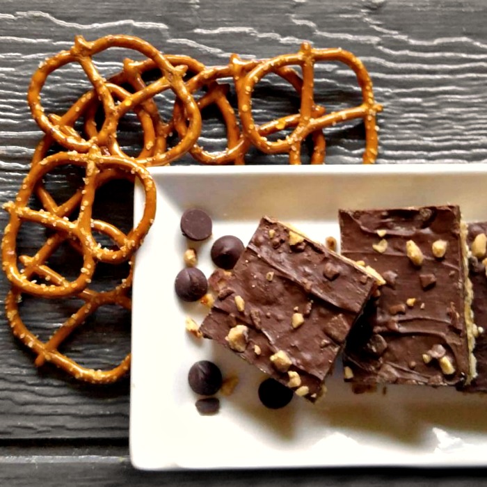 Peanut Butter Pretzel Bars No Bake Chocolate Delight