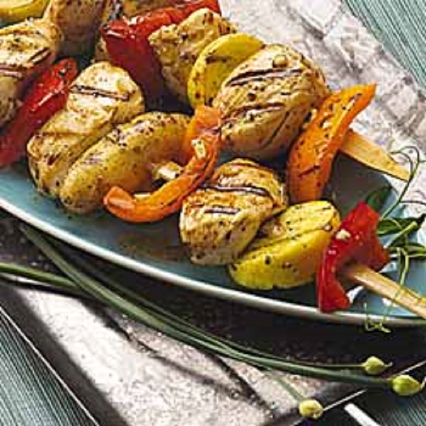 Garlic And Olive Oil Chicken Kabobs RecipesNow!