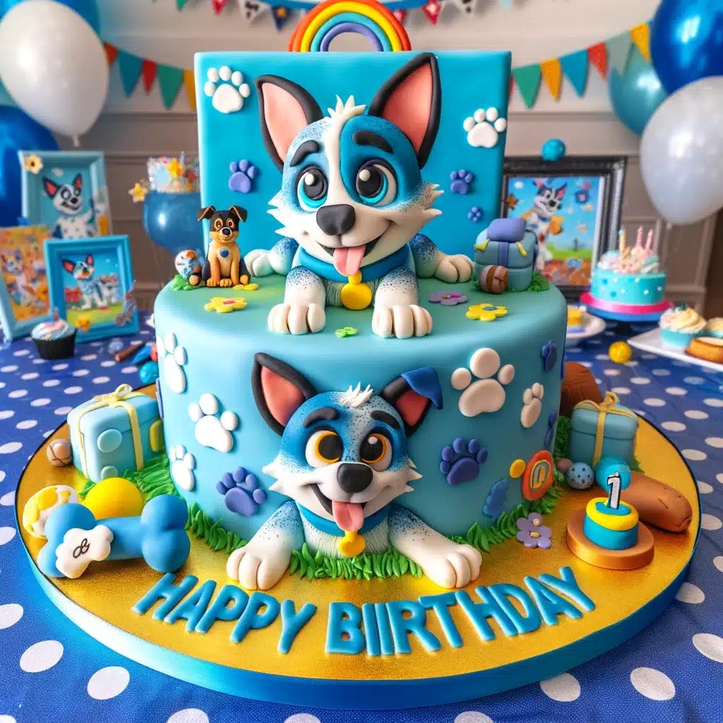 Bluey Cake RecipeStrip