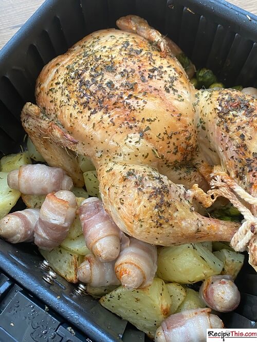 Recipe This Air Fryer Roast Chicken Dinner