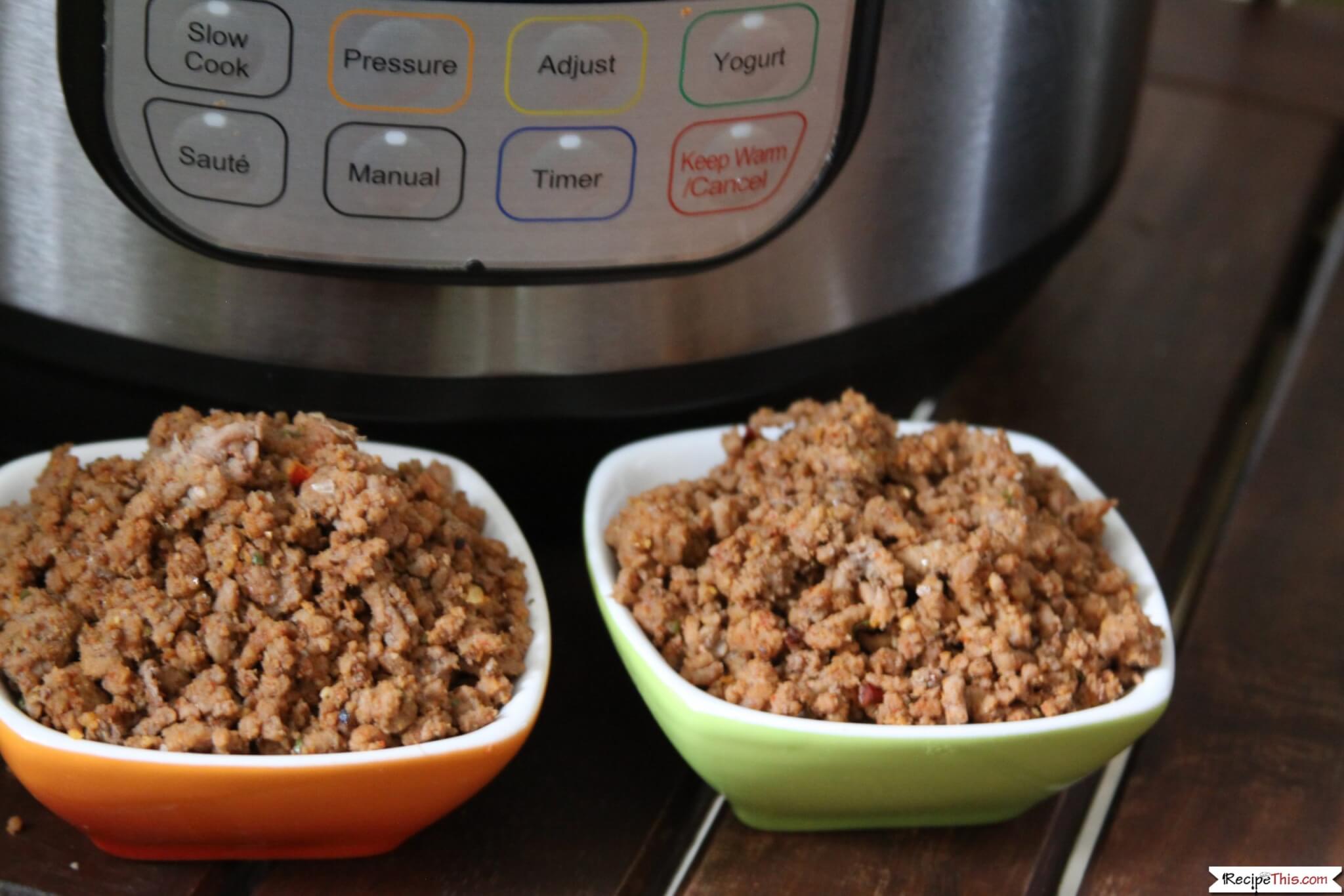 Recipe This Pressure Cooker Frozen Taco Meat